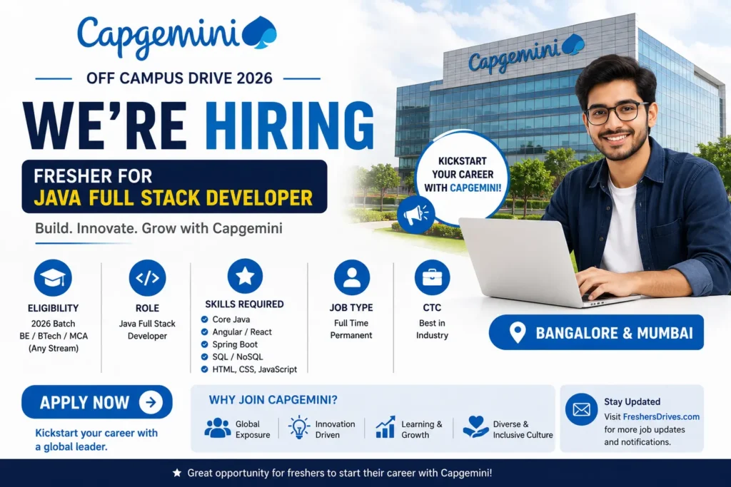 Capgemini Off Campus 2026