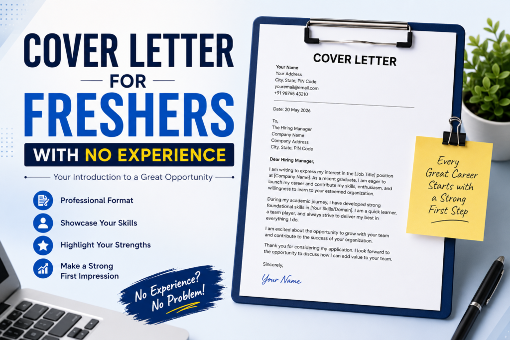 Cover Letter for Freshers with No Experience
