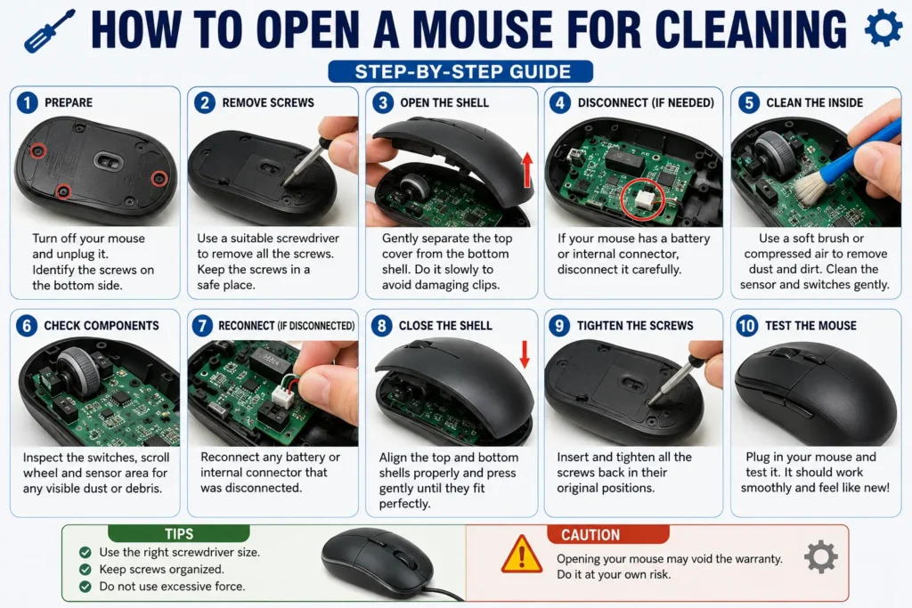 How to clean your computer mouse