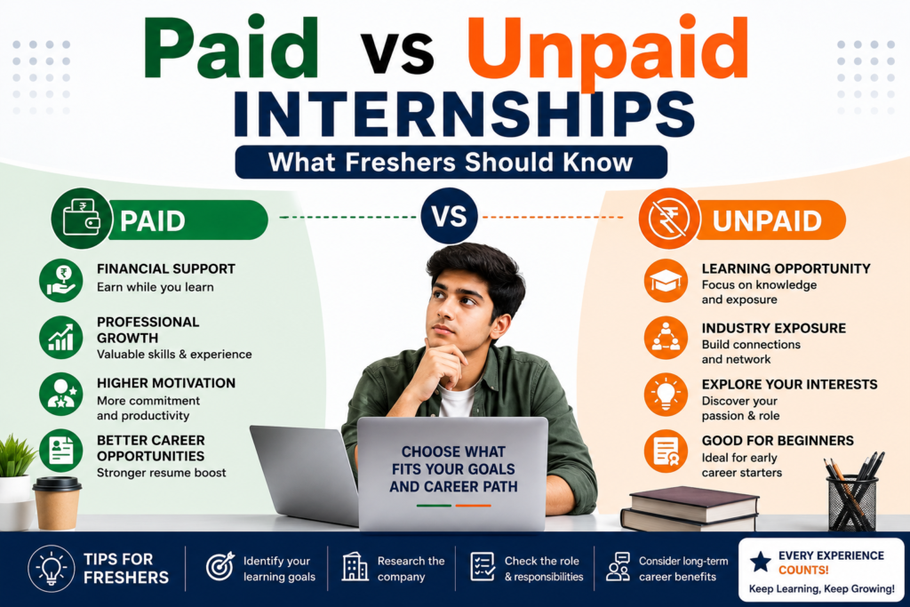 Paid vs Unpaid Internships What Freshers Should Know